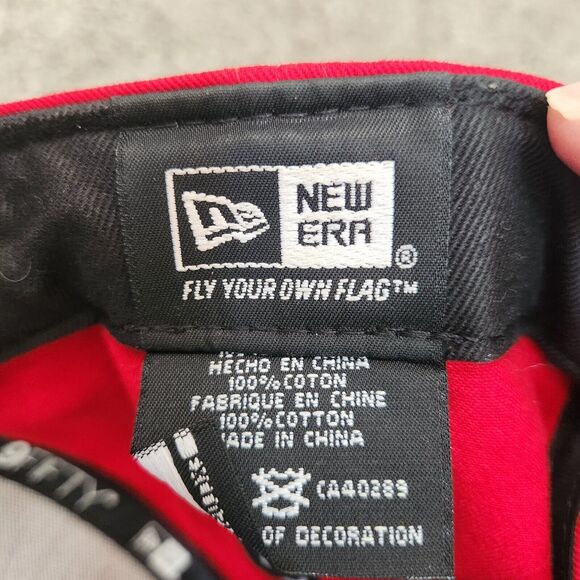 Chicago Bulls New Era 950 9Fifty Snapback Hat One Size Windy City Red Bl… - Picture 7 of 7